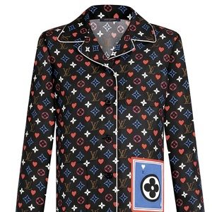 Louis Vuitton Game On Silk Button Down Shirt